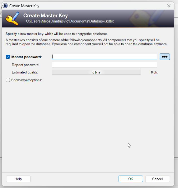 Onboarding Keepass screenshot 3