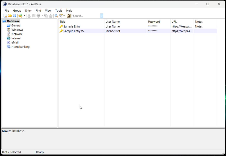 Onboarding Keepass screenshot 5