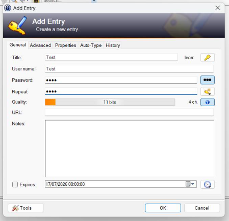 Onboarding Keepass screenshot 7