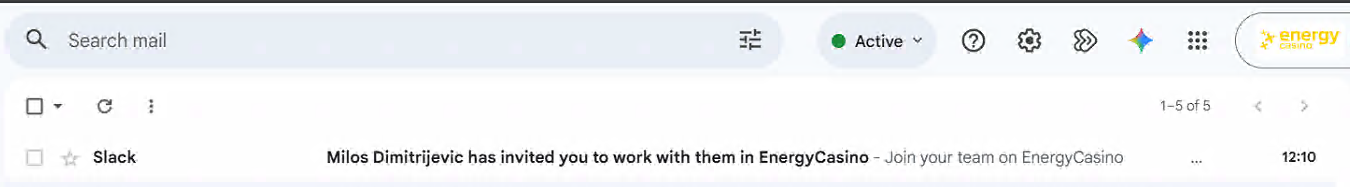 Onboarding Slack screenshot 1