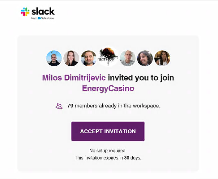 Onboarding Slack screenshot 2