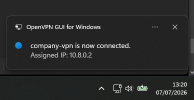 OpenVPN installation screenshot 6