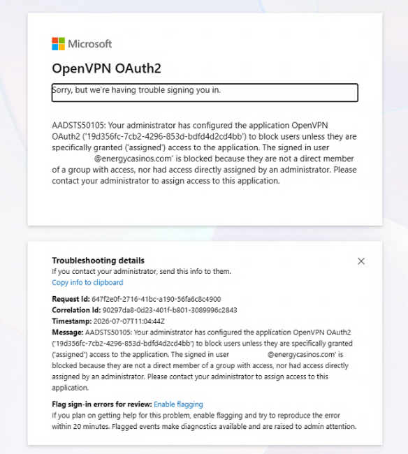 OpenVPN installation screenshot 9